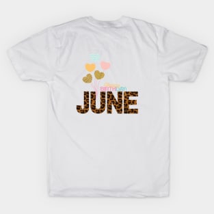 Happy birthday June,June birthday gift T-Shirt